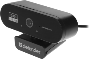 Камера Web Defender G-Lens 2580 черный 2Mpix USB2.0 с микрофоном для ноутбука (63112)