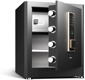 Сейф мебельный Deli ET595 450x380x320мм электронный/ключевой/биометрический трейзер