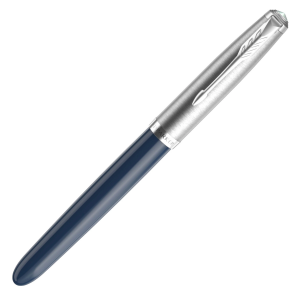 Ручка перьев. Parker 51 Core (2123501) Midnight Blue CT F сталь нержавеющая подар.кор.