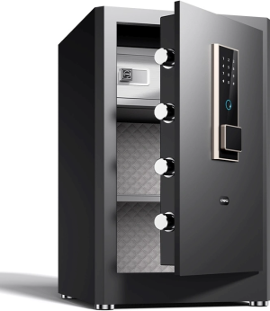 Сейф мебельный Deli ET596 600x380x360мм электронный/ключевой/биометрический трейзер