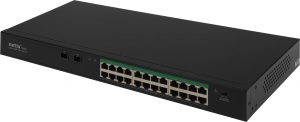 Коммутатор Netis P124GC (L2) 24x1Гбит/с 2SFP 24PoE+ 360W неуправляемый