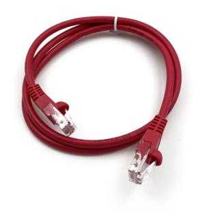 Патч-корд Buro UTP 4 пары cat.5E CCA molded 1м красный RJ-45 (m)-RJ-45 (m) (UTP-5E-1M-R)