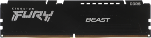 Память DDR5 16GB 6400MHz Kingston KF564C32BB-16 Fury Beast Black RTL Gaming PC5-51200 CL32 DIMM 288-pin 1.4В single rank с радиатором Ret