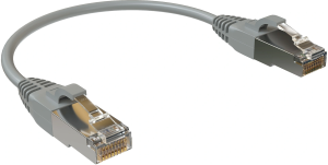 Патч-корд Sysmatrix PC 4545.5ES26.015LSZHGY F/UTP RJ-45 вил.-вилка RJ-45 кат.5E 0.15м серый LSZH