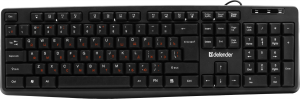 Клавиатура Defender Concept HB-164 черный USB Multimedia (45164)