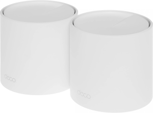 Бесшовный Mesh роутер TP-Link DECO X50(2-PACK) AX3000 10/100/1000BASE-TX белый (упак.:2шт)