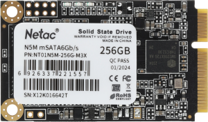 Накопитель SSD Netac SATA-III 256GB NT01N5M-256G-M3X N5M mSATA