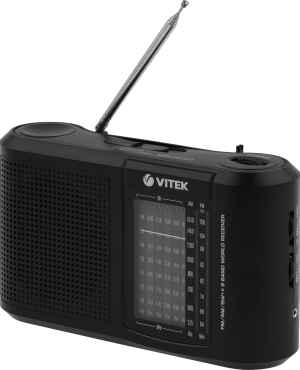 Радиоприемник настольный Vitek VT-3590 черный