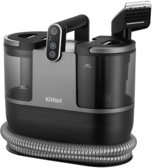 Пылесос паровой Kitfort КТ-5323 1700Вт черный/серый