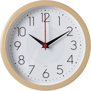 Часы настенные аналоговые Бюрократ WALLC-R83P D22см белый/бежевый (WALLC-R83P22/IVORY)