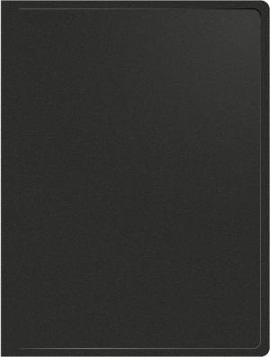 Папка метал.зажим Buro -ECB04CBLACK A4 пластик 0.5мм черный