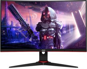 Монитор AOC 23.6" Gaming C24G2AE черный/красный VA LED 16:9 HDMI M/M матовая 250cd 178гр/178гр 1920x1080 165Hz FreeSync Premium VGA DP FHD 3.84кг