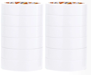 Клейкая лента канцелярская двусторонняя Deli EA365 белая шир.24мм дл.9.14м 80мкр (упак.:12шт)