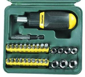 Отвертка Kraftool 25556-H29 в компл.:29 предметов жесткий кейс