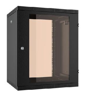 Шкаф коммутационный NT WALLBOX 18-65 B (589170) настенный 18U 600x520мм пер.дв.стекл направл.под закл.гайки 260кг черный 470мм 28кг 880мм IP20 сталь