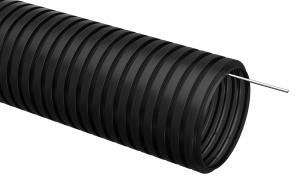 Труба гофр. гибкая П IEK CTG20-20-K02-100-1 внеш.D=20мм с протяжкой 100м чёрн.