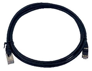 Патч-корд Buro STP 4 пары cat7 CCA molded 2м черный RJ-45 (m)-RJ-45 (m)