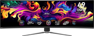Монитор MSI 49" MPG 491CQP QD-OLED черный QD OLED LED 32:9 HDMI матовая HAS Piv 250cd 178гр/178гр 5120x1440 144Hz DP DQ USB 10.3кг