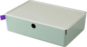 Короб для хранения Deli XDM30green 1 выдвижной ящик зеленый пластик