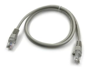 Патч-корд Buro UTP 4 пары cat.5E CCA molded 1м серый RJ-45 (m)-RJ-45 (m) (UTP-5E-1M-G)