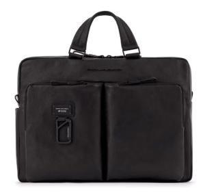 Деловая сумка Piquadro Harper CA4027AP/N с отделением для ноутбука черный натур.кожа