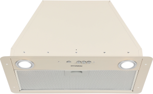 Вытяжка встраиваемая Hyundai HBB 6035 BE бежевый управление: кнопочное (1 мотор)