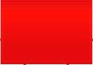 Портфель Бюрократ -BPR6RED 6 отдел. A4 пластик 0.7мм красный