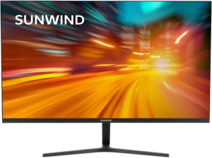 Монитор SunWind 23.8" SM-24FI401 черный IPS LED 1ms 16:9 HDMI матовая 250cd 178гр/178гр 1920x1080 180Hz G-Sync FreeSync DP FHD 2.79кг
