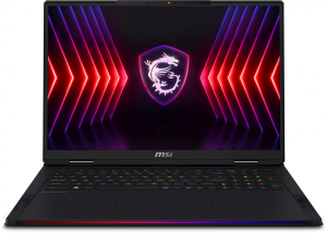 Ноутбук MSI Raider A18 HX A9WJG-216RU Ryzen 9 9955HX3D 64Gb SSD2Tb NVIDIA GeForce RTX 5090 24Gb 18" IPS UHD+ (3840x2400) Windows 11 Home black WiFi BT Cam (9S7-182L72-216)