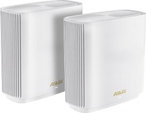 Бесшовный Mesh роутер Asus ZenWiFi XT9 (W-2-PK) AX7800 10/100/1000/2500BASE-T белый (упак.:2шт)
