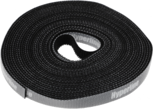 Хомут-липучка Hyperline WASNR-5X9-BK 5000x9мм (упак:1шт) полиамид черный