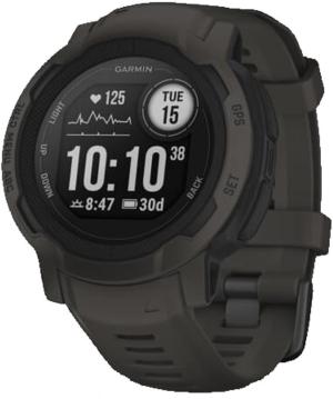 Смарт-часы Garmin Instinct 2 45мм 0.9" LCD корп.темно-серый рем.темно-серый разм.брасл.:22мм (010-02626-00)