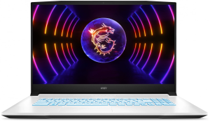 Ноутбук MSI Sword 17 A12VE-809RU Core i7 12650H 16Gb SSD512Gb NVIDIA GeForce RTX4050 6Gb 17.3" IPS FHD (1920x1080) Windows 11 Home white WiFi BT Cam (9S7-17L522-809)