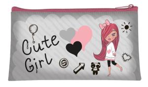 Пенал-косметичка Silwerhof 850949 Модница 1отд. 190х105мм текстиль