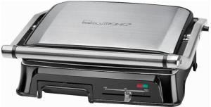 Электрогриль Clatronic KG 3571 2000Вт серебристый/черный