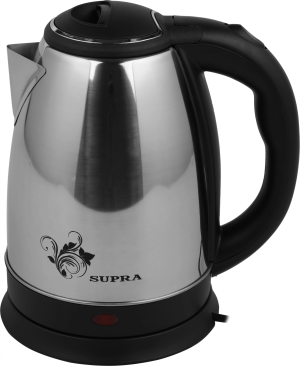 Чайник электрический Supra KES-1802S 1.8л. 1500Вт нержавеющая сталь/черный корпус: металл/пластик (12951)