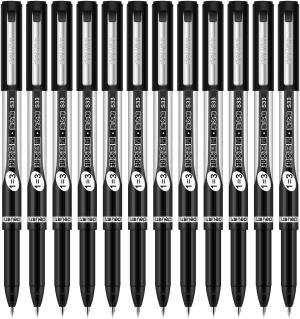 Набор ручек гелев. Deli (S33-P) ассорти d=0.5мм черн. черн. кор.карт. (12шт) линия 0.35мм