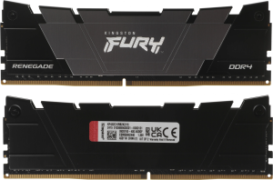 Память DDR4 2x8GB 3200MHz Kingston KF432C16RB2K2/16 Fury Renegade Black RTL Gaming PC4-25600 CL16 DIMM 288-pin 1.35В kit dual rank с радиатором Ret