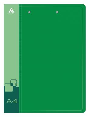 Папка метал.зажим/верх.приж Бюрократ -PZ07D+C A4 пластик 0.7мм торц.карм с бум. встав ассорти