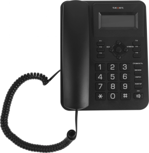 Телефон проводной Texet TX-264 черный