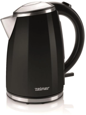 Чайник электрический Zelmer ZCK1274B 1.7л. 2200Вт черный корпус: металл (71505040P)