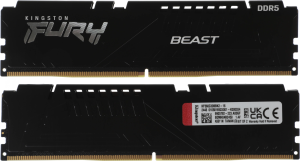 Память DDR5 2x8GB 6000MHz Kingston KF560C30BBK2-16 Fury Beast RTL Gaming PC5-48000 CL30 DIMM 288-pin 1.4В kit single rank с радиатором Ret
