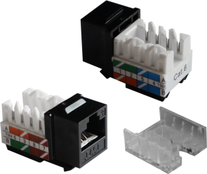 Модуль Lanmaster TWT-OK45UTP/6-BK информ. KeystoneRJ45 1 кат.6 UTP черн. (упак.:1шт)