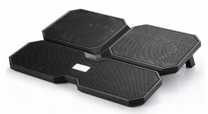 Подставка для ноутбука Deepcool Multi Core X6 (DP-N422-MCX6) 15.6" 380x295x24мм 30.9дБ 2xUSB 4x 900г черный