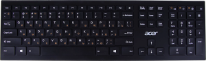 Клавиатура Acer OKR010 черный USB беспроводная slim Multimedia (ZL.KBDEE.003)