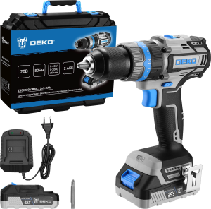 Дрель-шуруповерт Deko ZKCID20V аккум. патрон:быстрозажимной (кейс в комплекте) (084-1037)