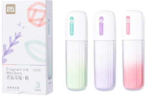 Набор текстовыделителей Deli SK188 скошенный пиш. наконечник 3цв. ассорти коробка картонная (3шт.)