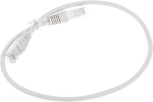 Патч-корд Lanmaster TWT-45-45-0.5-GY UTP RJ-45 вил.-вилка RJ-45 кат.5E 0.5м серый ПВХ (уп.:1шт)