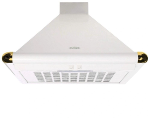 Вытяжка каминная Elikor Сатурн 60П-180-В1Л белый/золотистый управление: кнопочное (1 мотор)