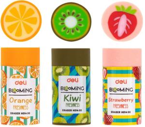 Ластик Deli EH01400 Blooming цилиндр 22x43мм ассорти